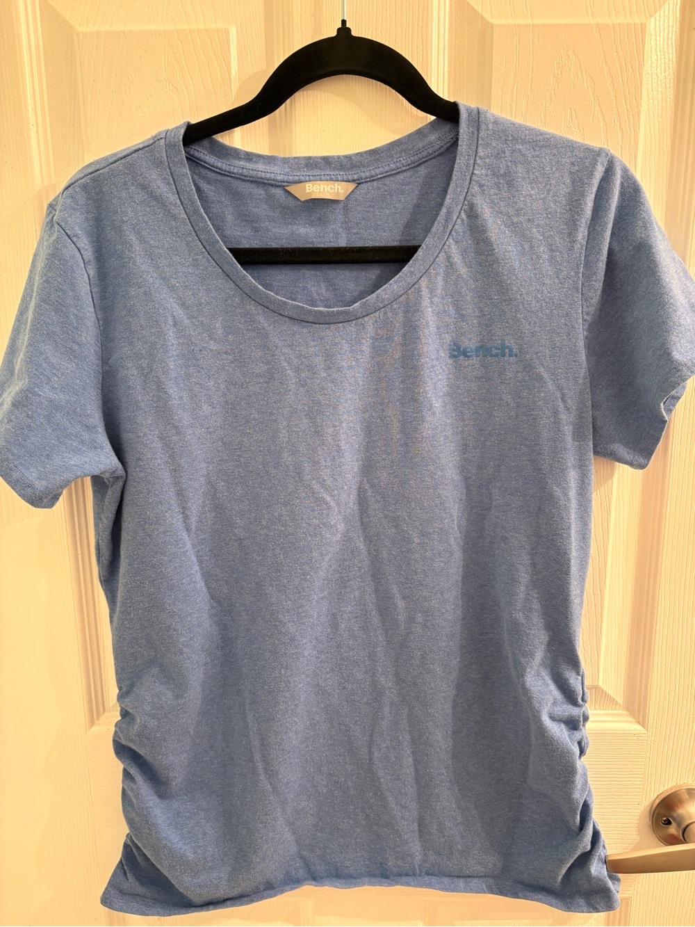 Bench Heather Blue Short Sleeve Tee with Logo Tag